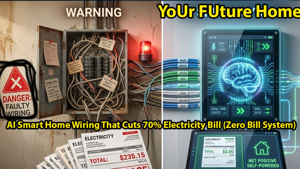AI smart electrical system for zero electricity bill home