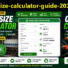 Cable Size Calculator with formula, voltage drop calculation and cable size chart